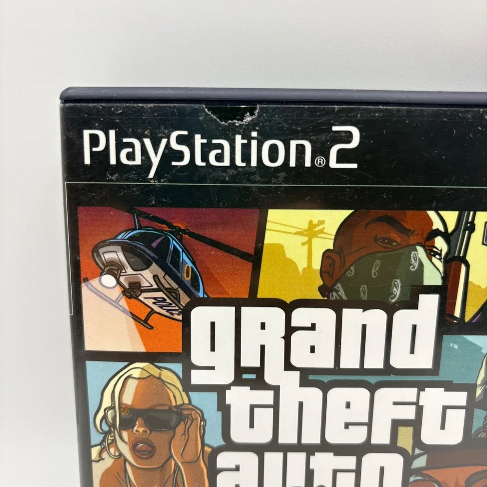 Rockstar Grand Theft Auto San Andreas Map & Manual PS2 Black Label CompleteCIB